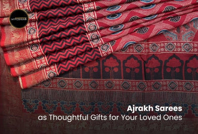 Ajrakh Sarees as Thoughtful Gifts for Your Loved Ones