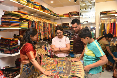 Shop Handloom Silk Sarees Online | Handmade Salwar Suit – MYPOSHAAKH