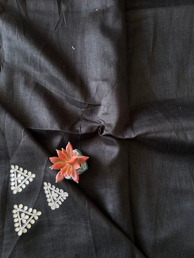 SHINY LIGHT: SOFT TISSUE SILK PARTY WEAR SAREE WITH GOTTA PATTI WORK.