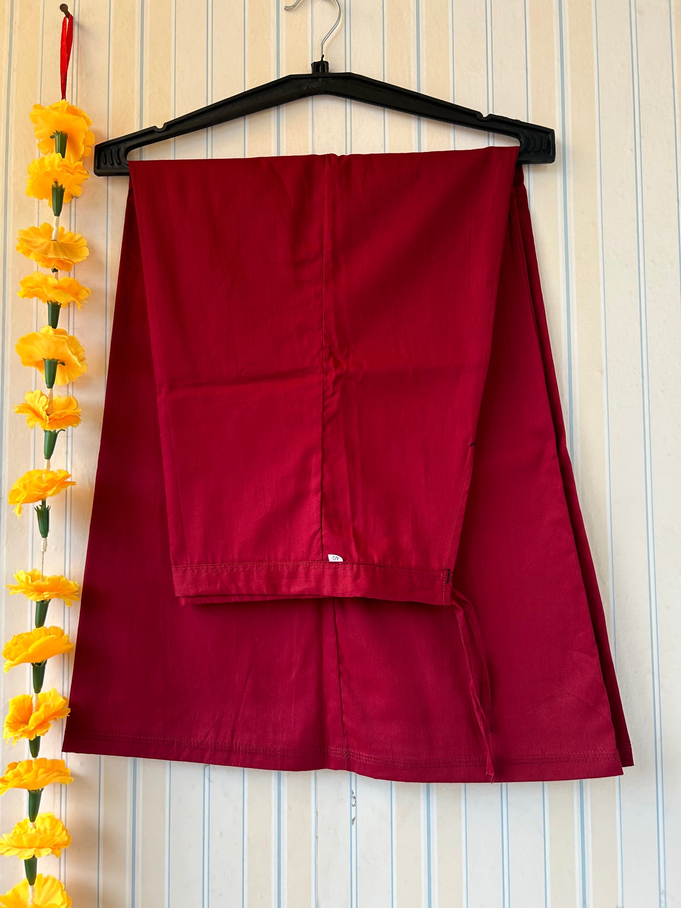 MAROON POP: PURE COTTON UNDERSKIRT/PETTICOAT