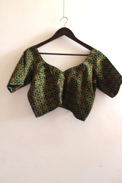 MAHI : MODAL SILK AJRAKH BLOUSE