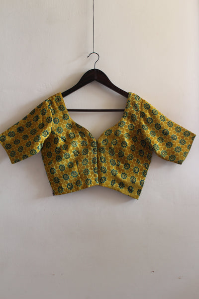 Ada : MODAL SILK AJRAKH BLOUSE