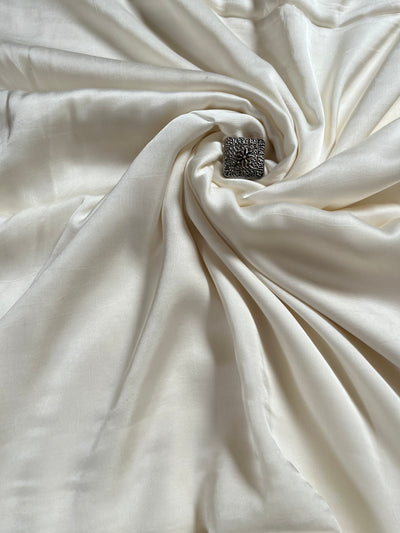 SAFED:  SOLID PLAIN DYED  MODAL SILK FABRIC