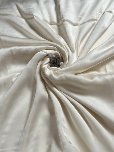 SAFED:  SOLID PLAIN DYED  MODAL SILK FABRIC