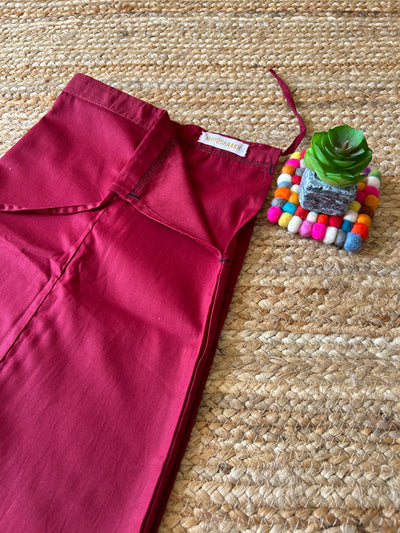 MAROON POP: PURE COTTON UNDERSKIRT/PETTICOAT