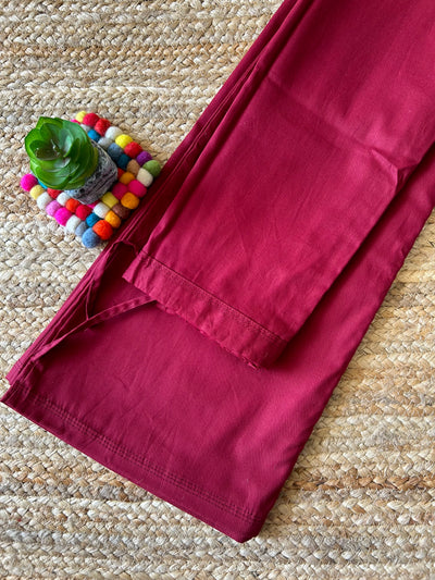 MAROON POP: PURE COTTON UNDERSKIRT/PETTICOAT