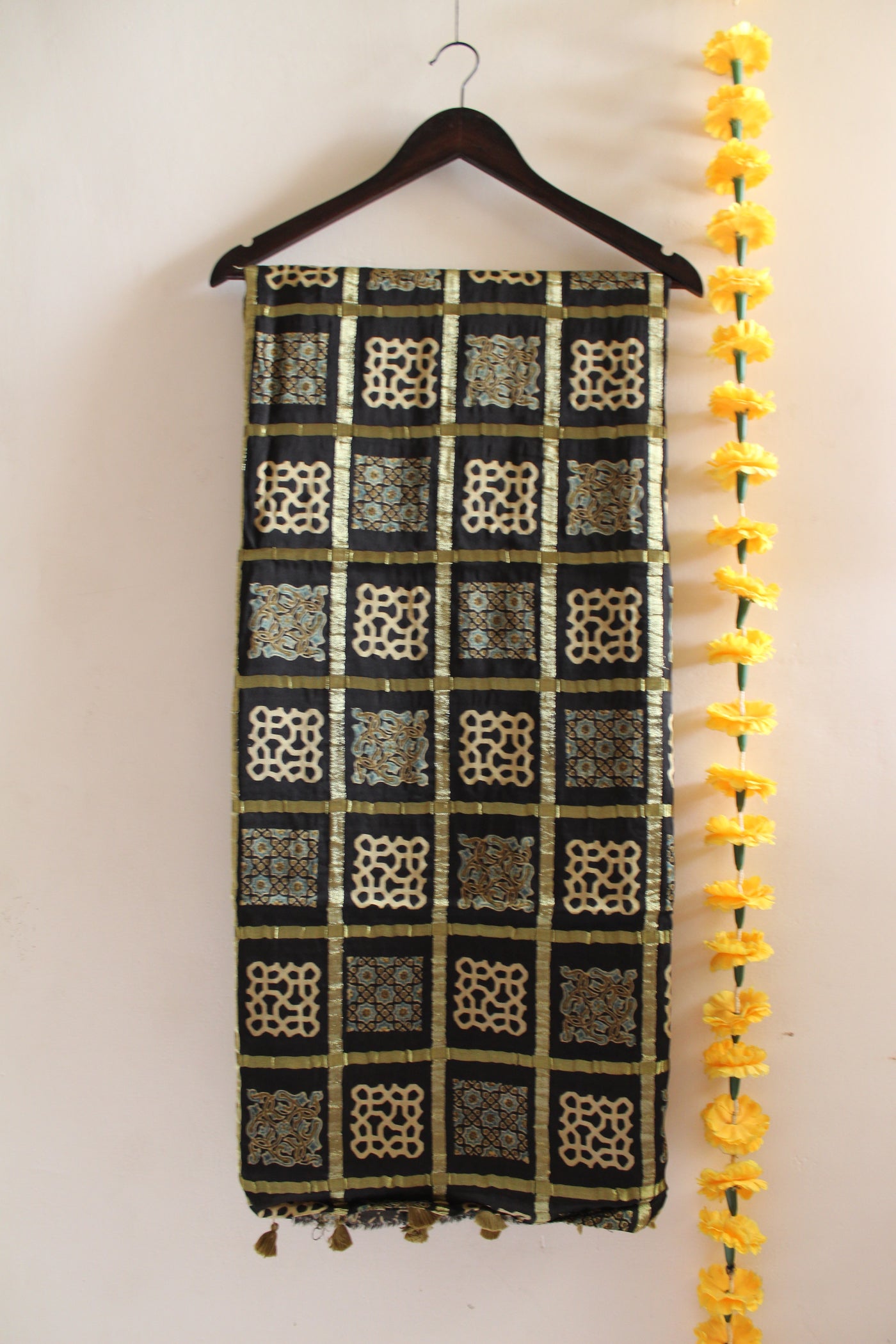 TANUJA: Handmade Gharchola Ajrakh Saree