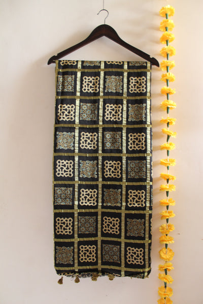 TANUJA: Handmade Gharchola Ajrakh Saree
