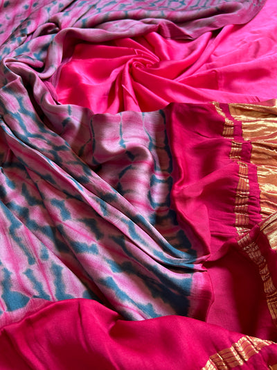 PARIJAT: Handmade Tie & Dye Modal Silk Suit