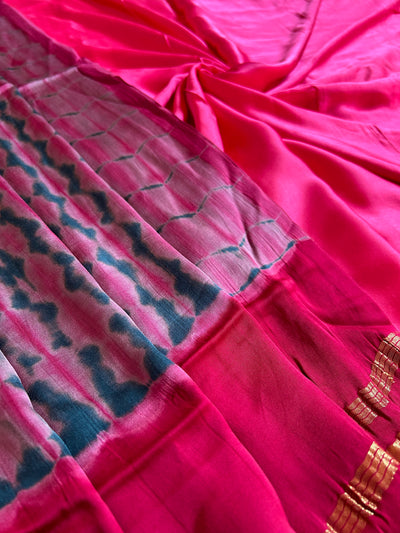 PARIJAT: Handmade Tie & Dye Modal Silk Suit