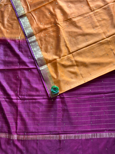 Umang:HALDI YELLOW,BANARASI SOFT ART SILK PARTYWEAR SAREE.