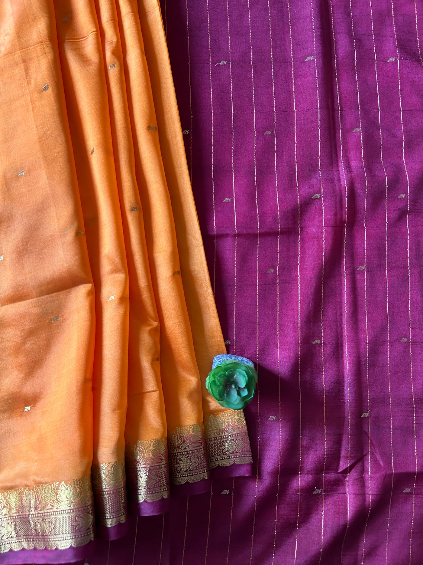 Umang:HALDI YELLOW,BANARASI SOFT ART SILK PARTYWEAR SAREE.