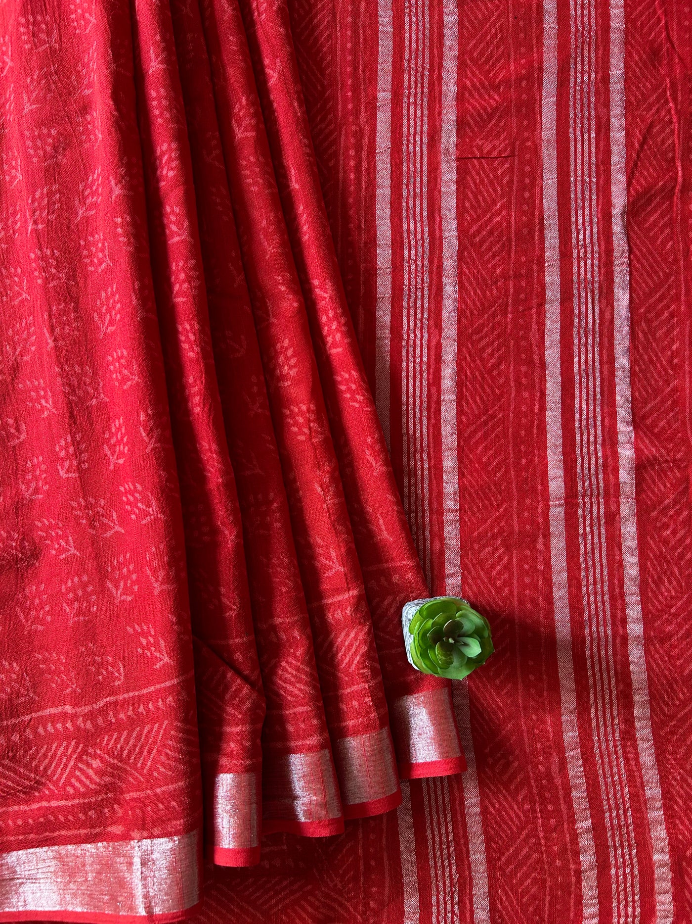 ZINDGANI:Handmade Linen-Cott Saree