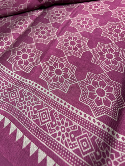NOVA: Printed modal silk saree