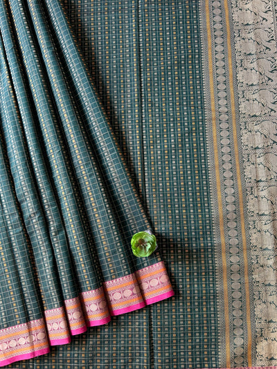 SAMPRADA: HANDLOOM PURE COTTON LAKSHADEEPAM SAREE