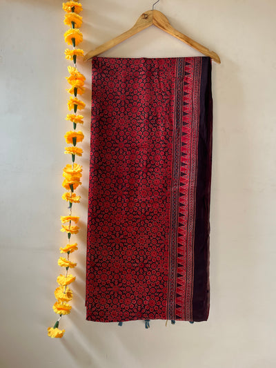 GOPI: MODAL SILK TISSUE AJRAKH