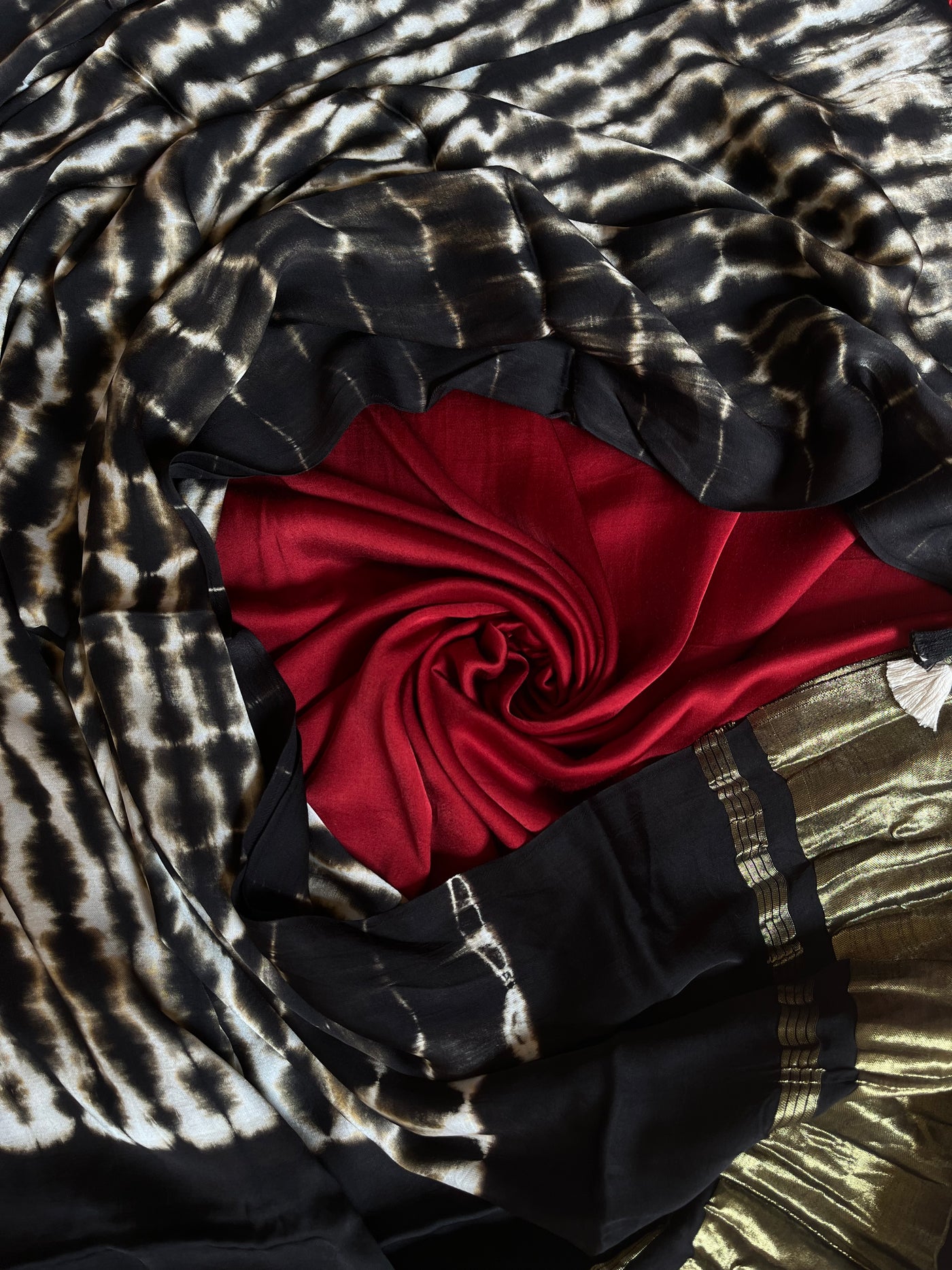 DRISHTI : Handmade Tie & Dye Modal Silk Suitset