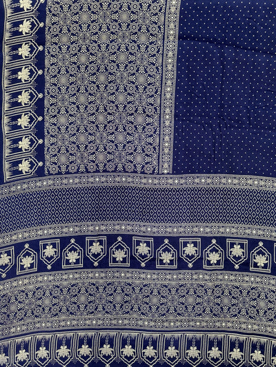 OLIVIA: Printed modal silk saree