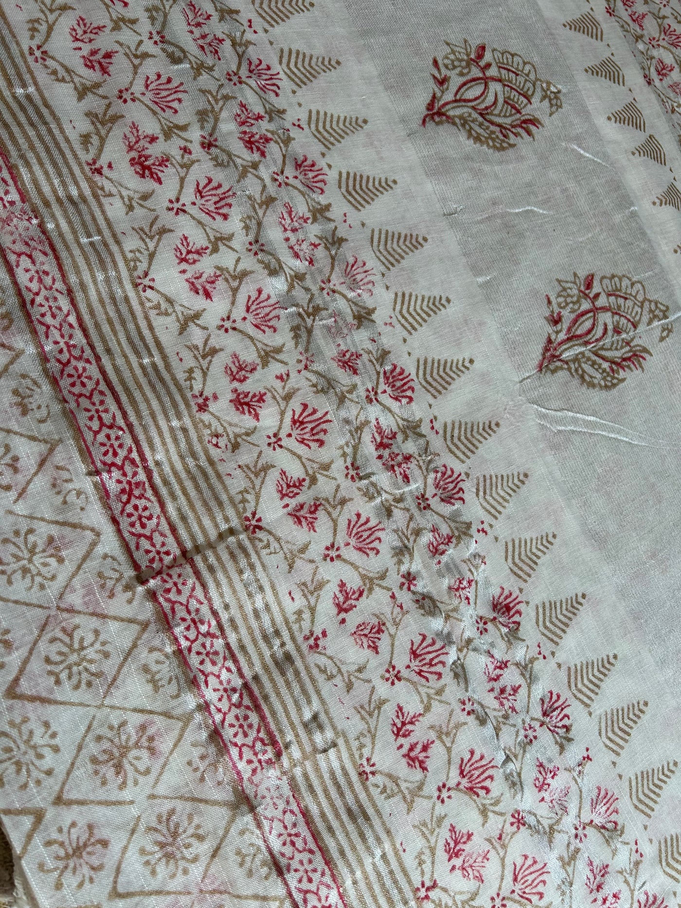 MISHRI: Handmade linen-cott saree