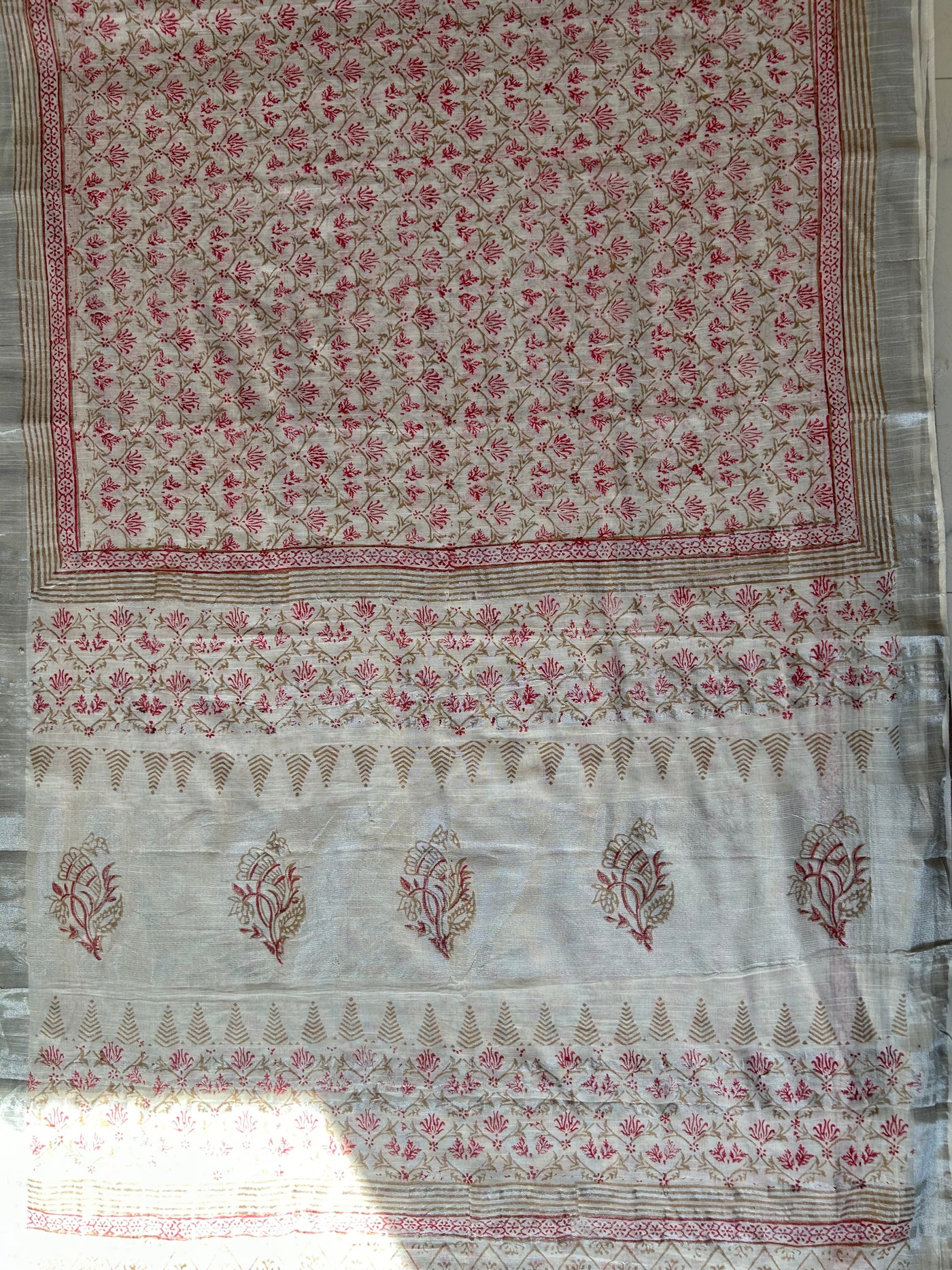 MISHRI: Handmade linen-cott saree