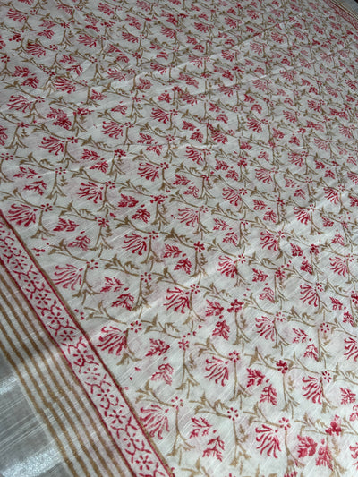 MISHRI: Handmade linen-cott saree