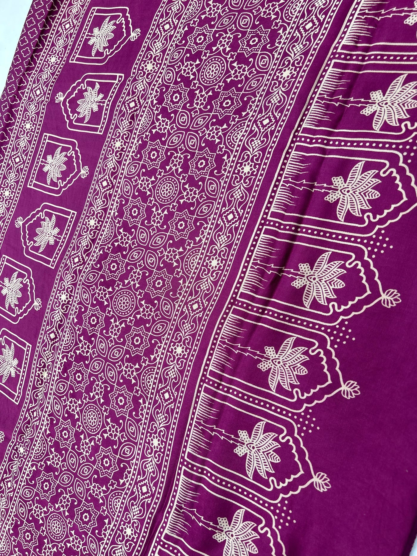 LUXURY: Printed modal silk saree