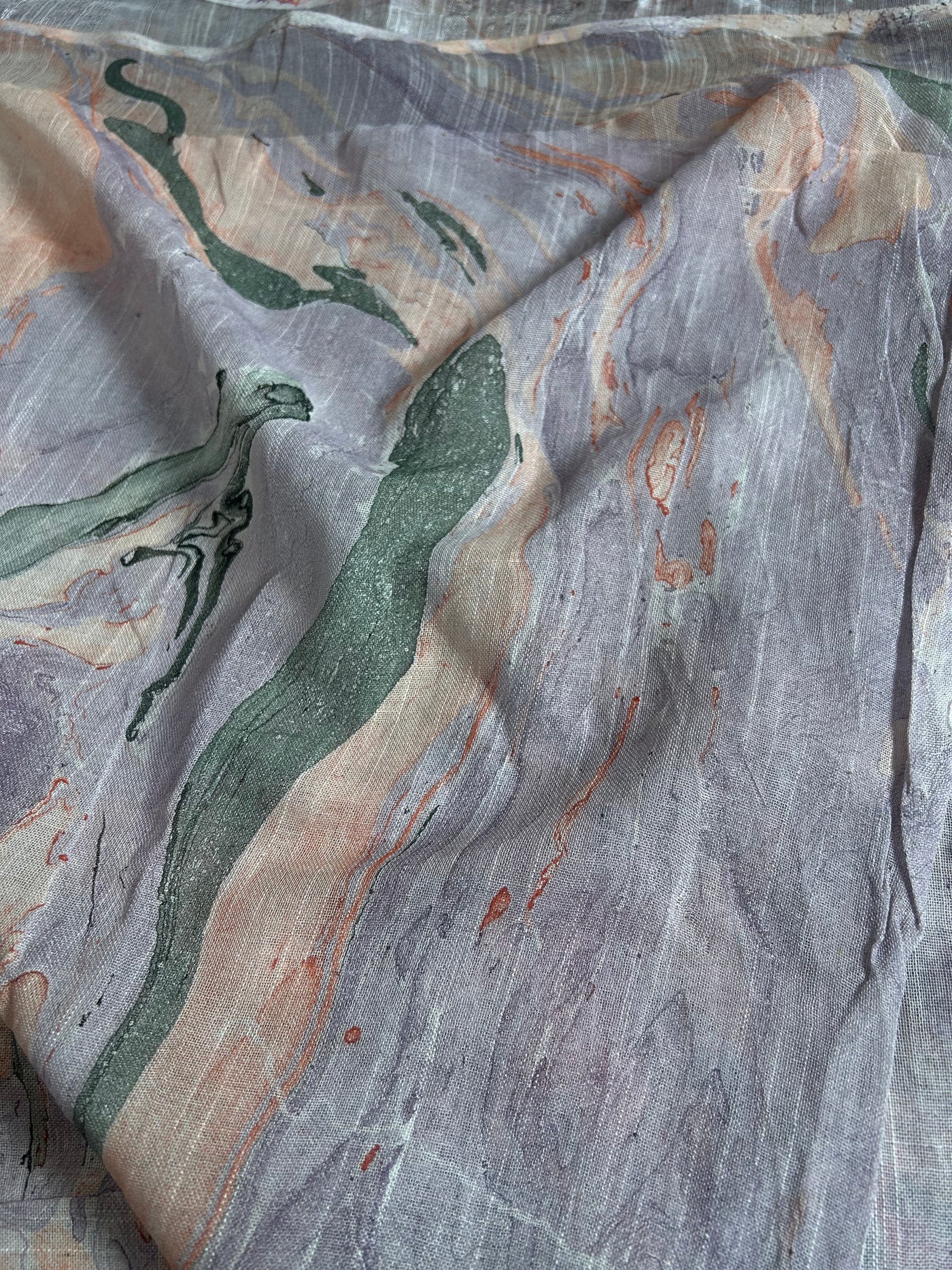 Tamanna:Handmade linen-cott saree