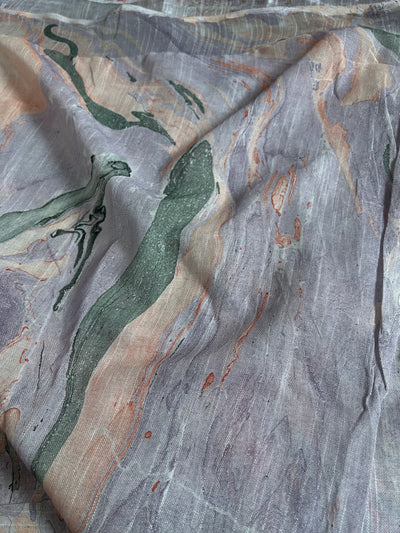 Tamanna:Handmade linen-cott saree