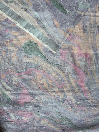 Tamanna:Handmade linen-cott saree