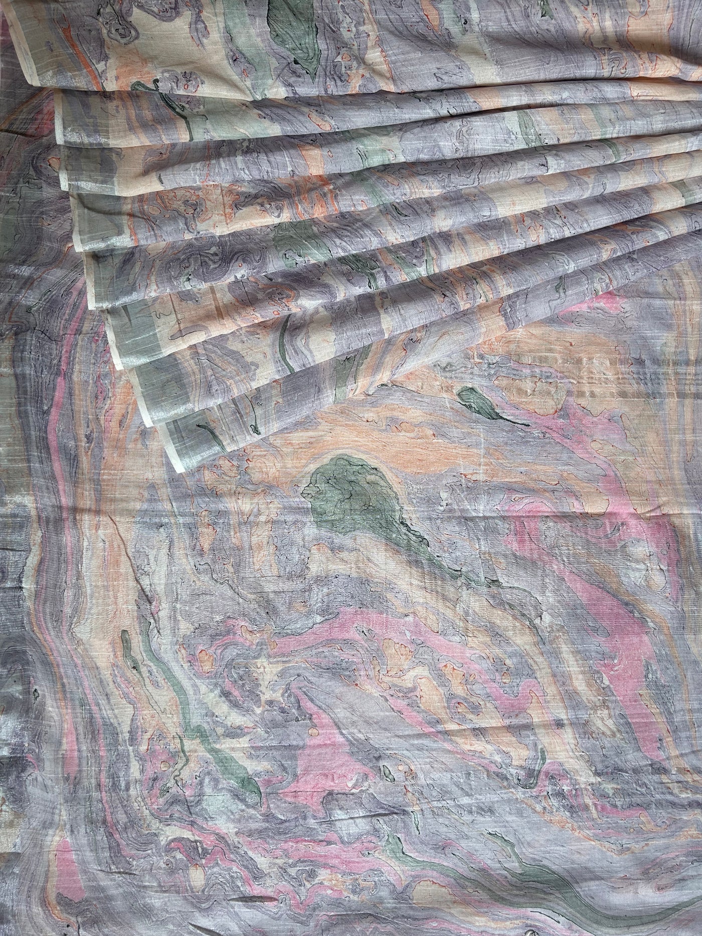 Tamanna:Handmade linen-cott saree