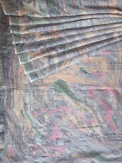 Tamanna:Handmade linen-cott saree