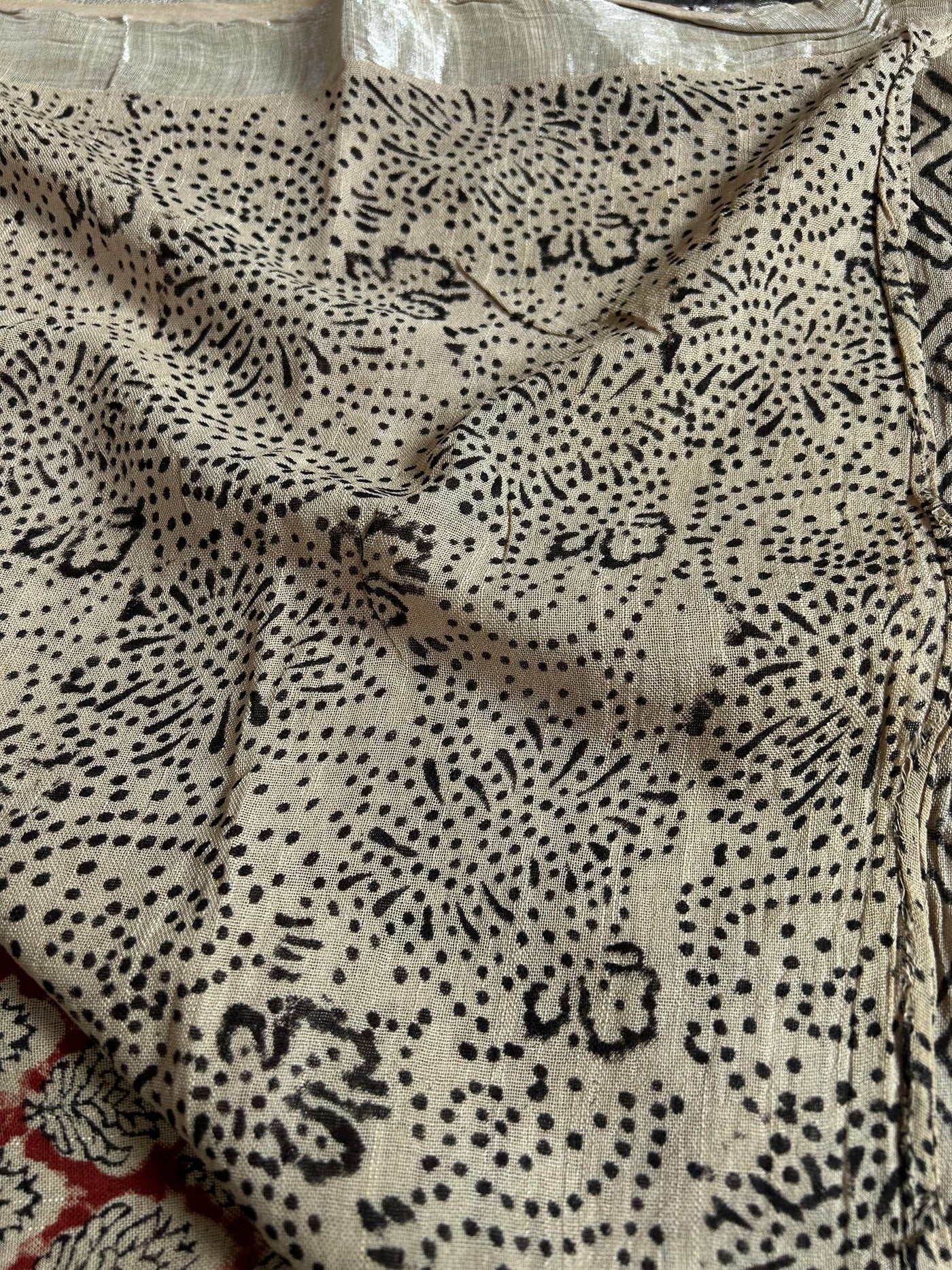 CHARVI: Handmade linen-cott saree