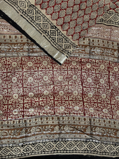 CHARVI: Handmade linen-cott saree