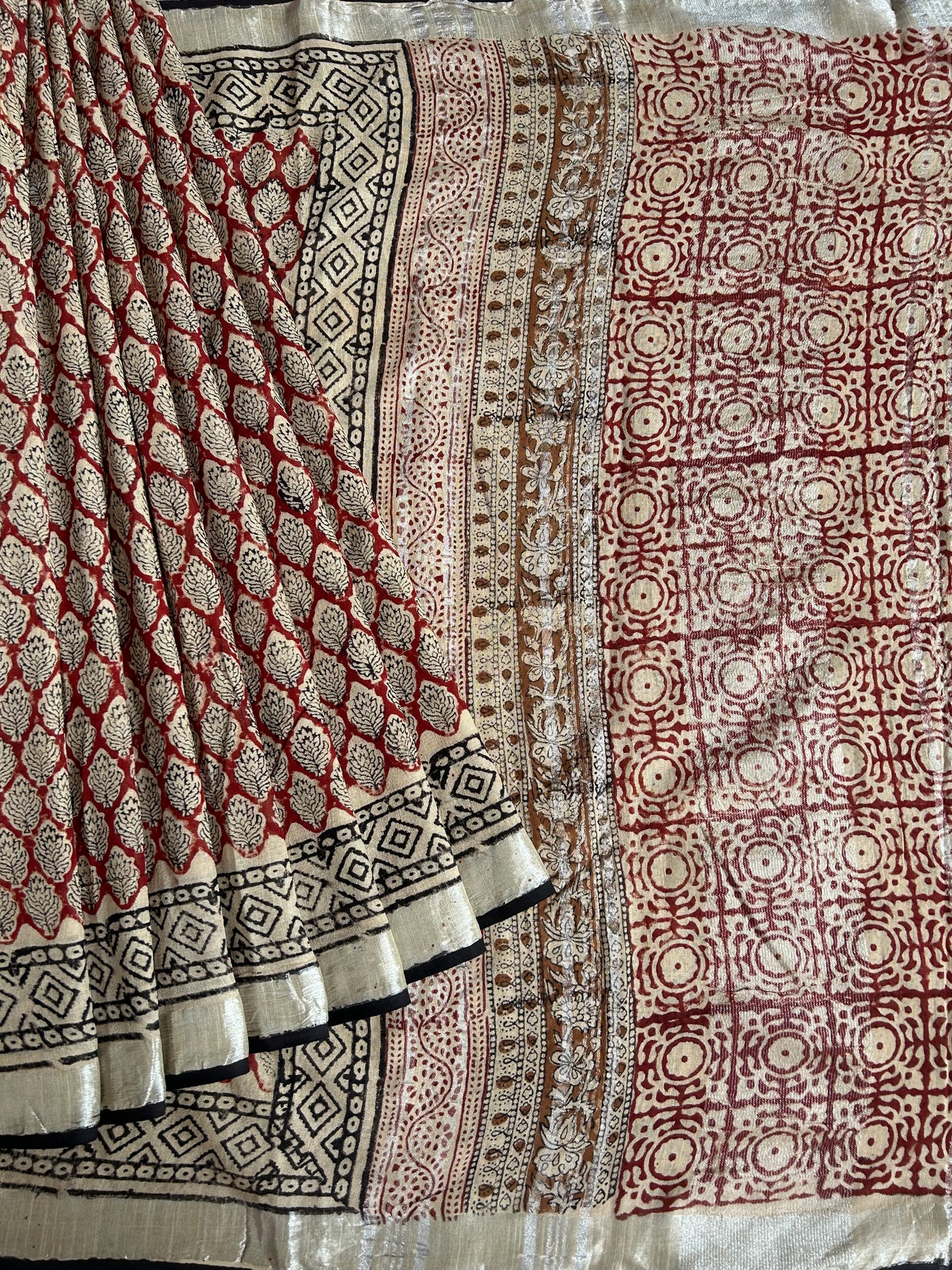 CHARVI: Handmade linen-cott saree