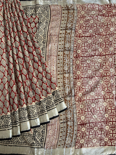 CHARVI: Handmade linen-cott saree