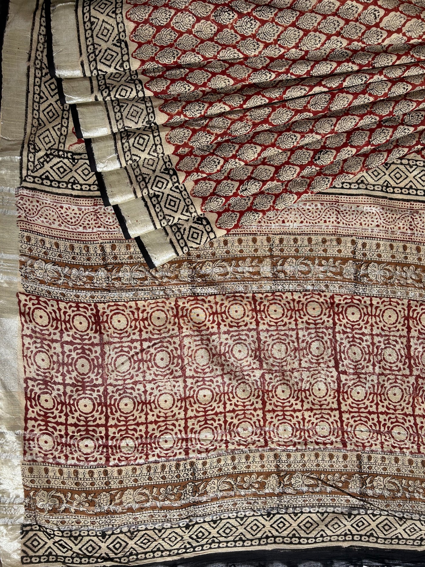 CHARVI: Handmade linen-cott saree
