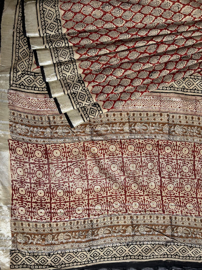 CHARVI: Handmade linen-cott saree