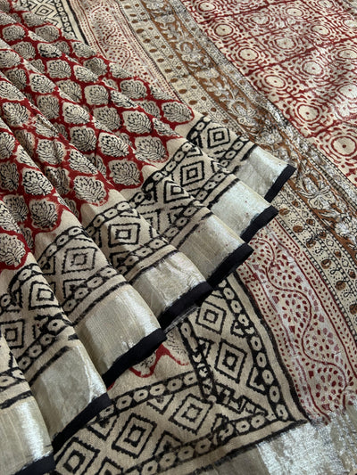 CHARVI: Handmade linen-cott saree