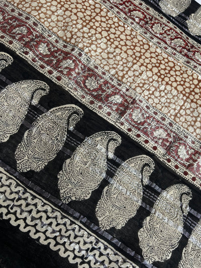 DAKSHA: Handmade linen-cott saree