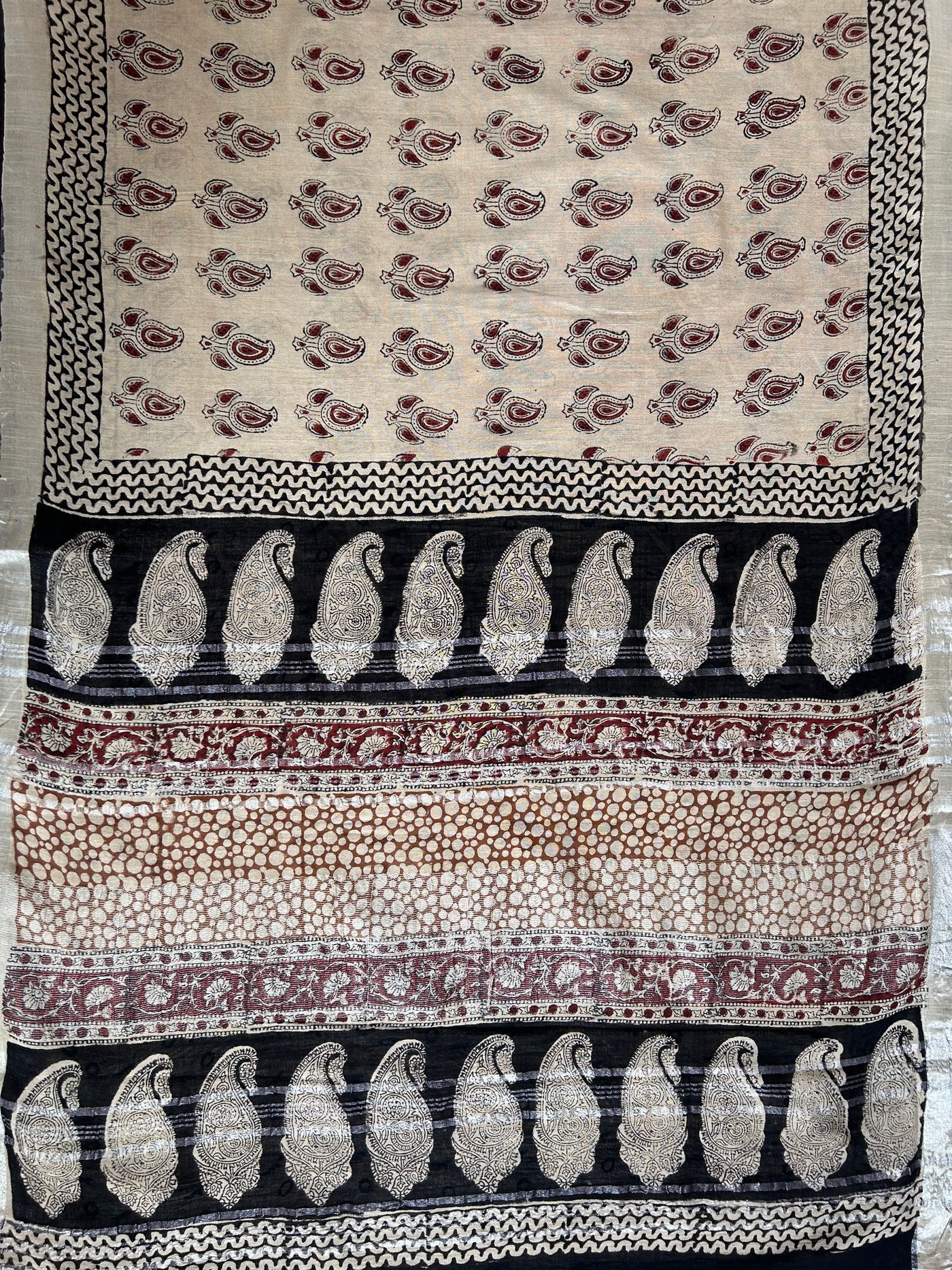 DAKSHA: Handmade linen-cott saree