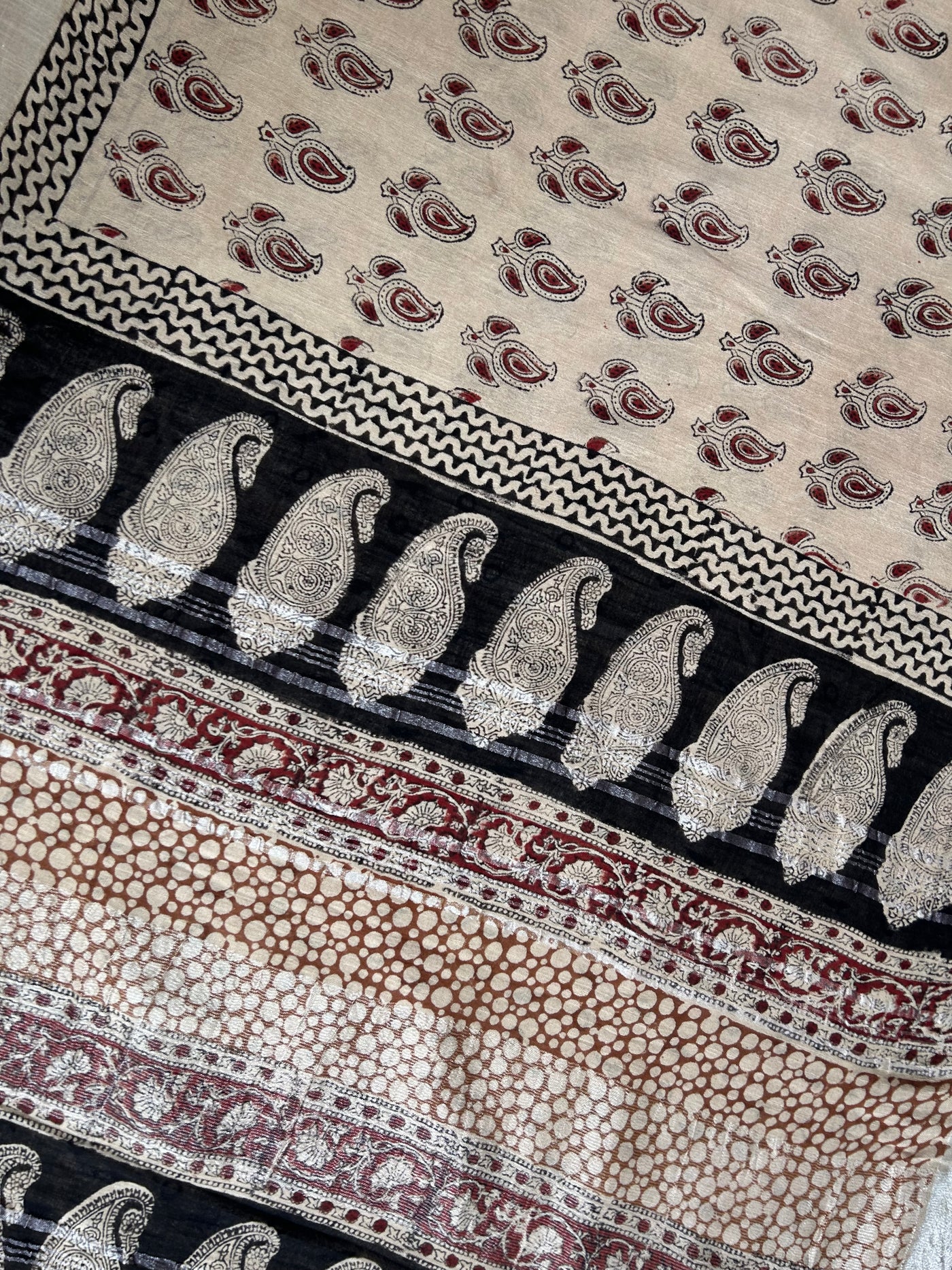 DAKSHA: Handmade linen-cott saree