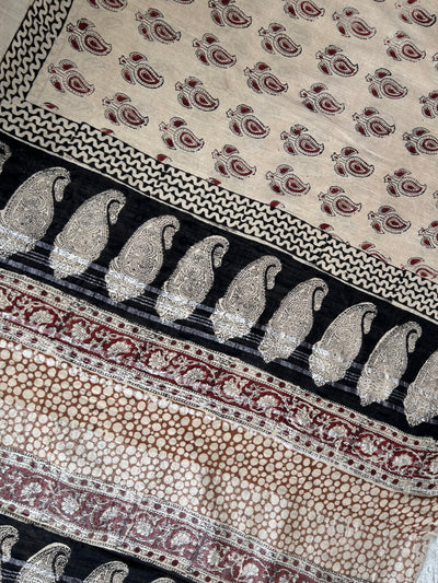 DAKSHA: Handmade linen-cott saree