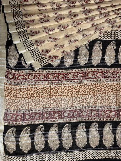 DAKSHA: Handmade linen-cott saree