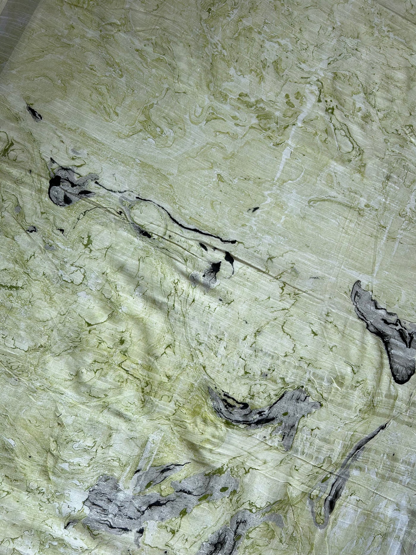 DHRITI: Handmade linen-cott saree