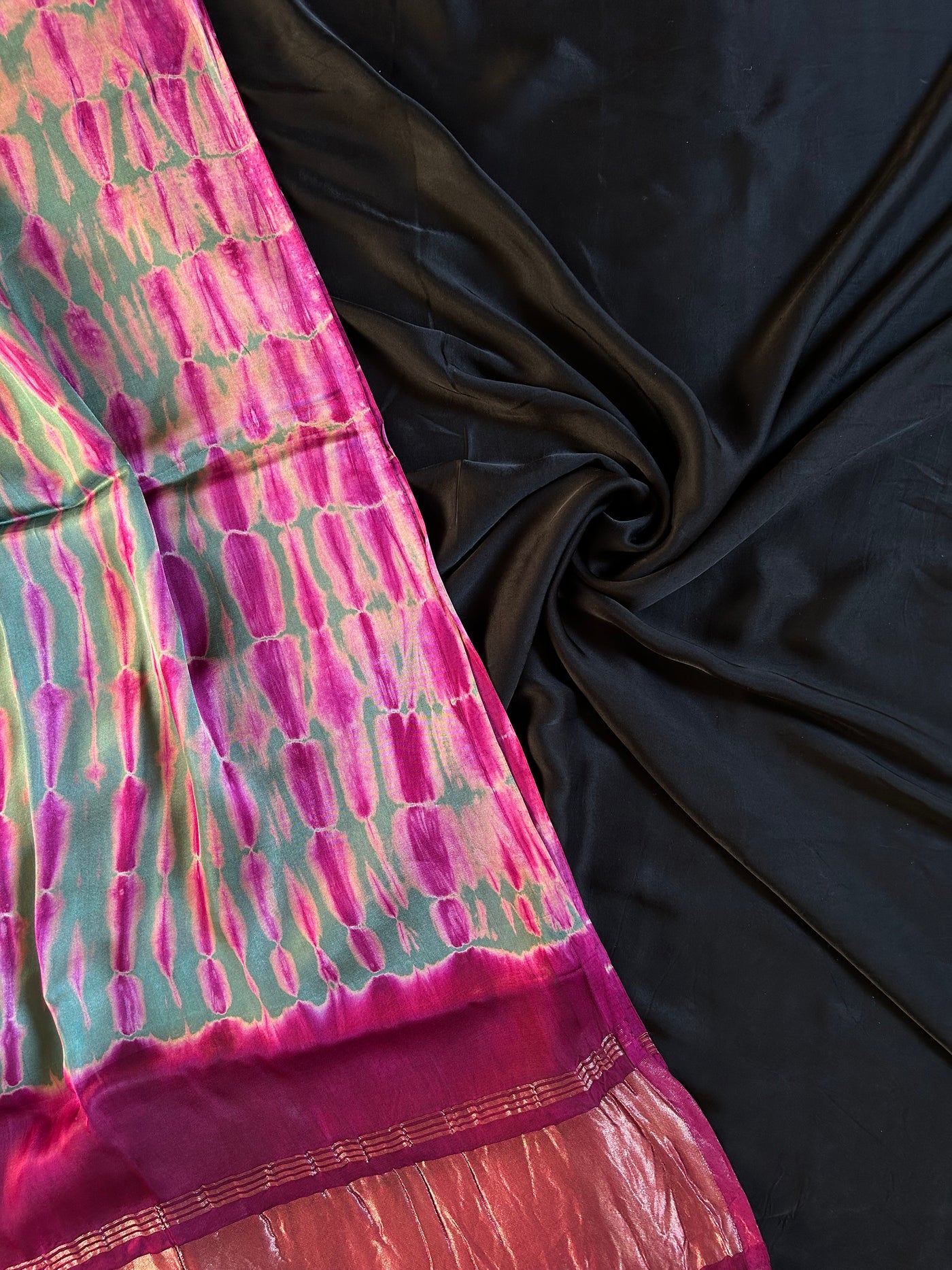 CHANDRIKA: Handmade Tie & Dye Modal Silk Suit