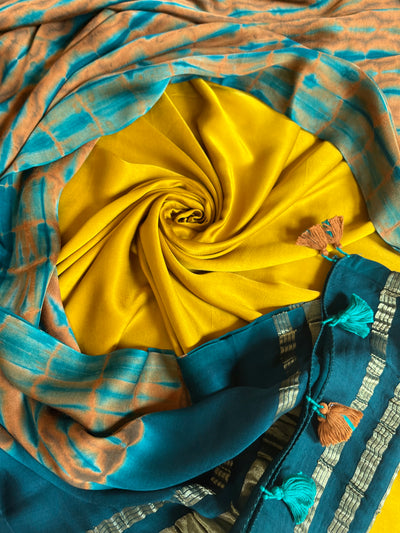 SUBHI : Handmade Tie & Dye Modal Silk Suitset