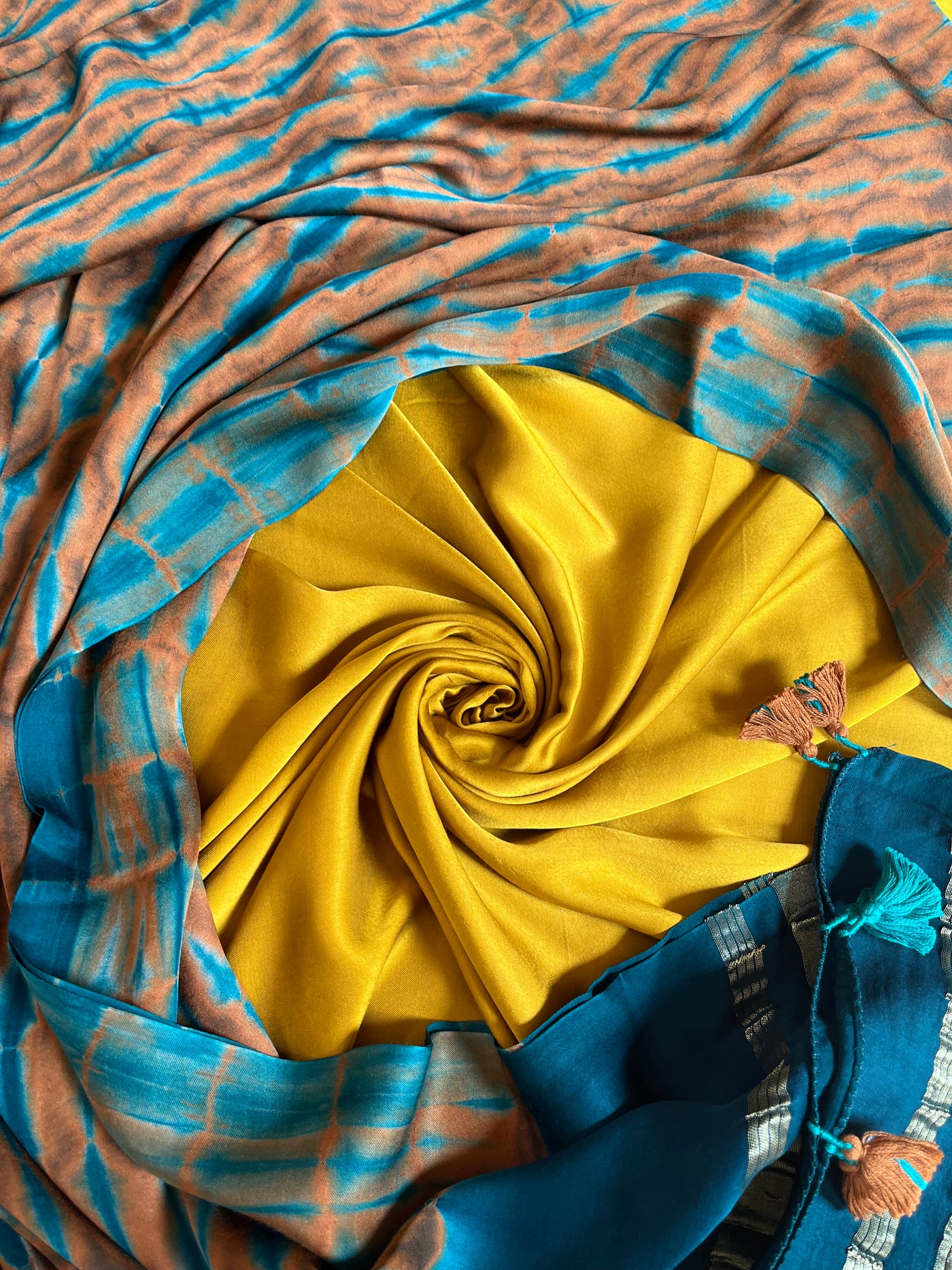 SUBHI : Handmade Tie & Dye Modal Silk Suitset