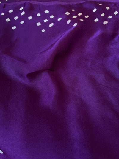 RAGINI:HANDMADE BANDHANI GHARCHOLA MODAL SILK SAREE