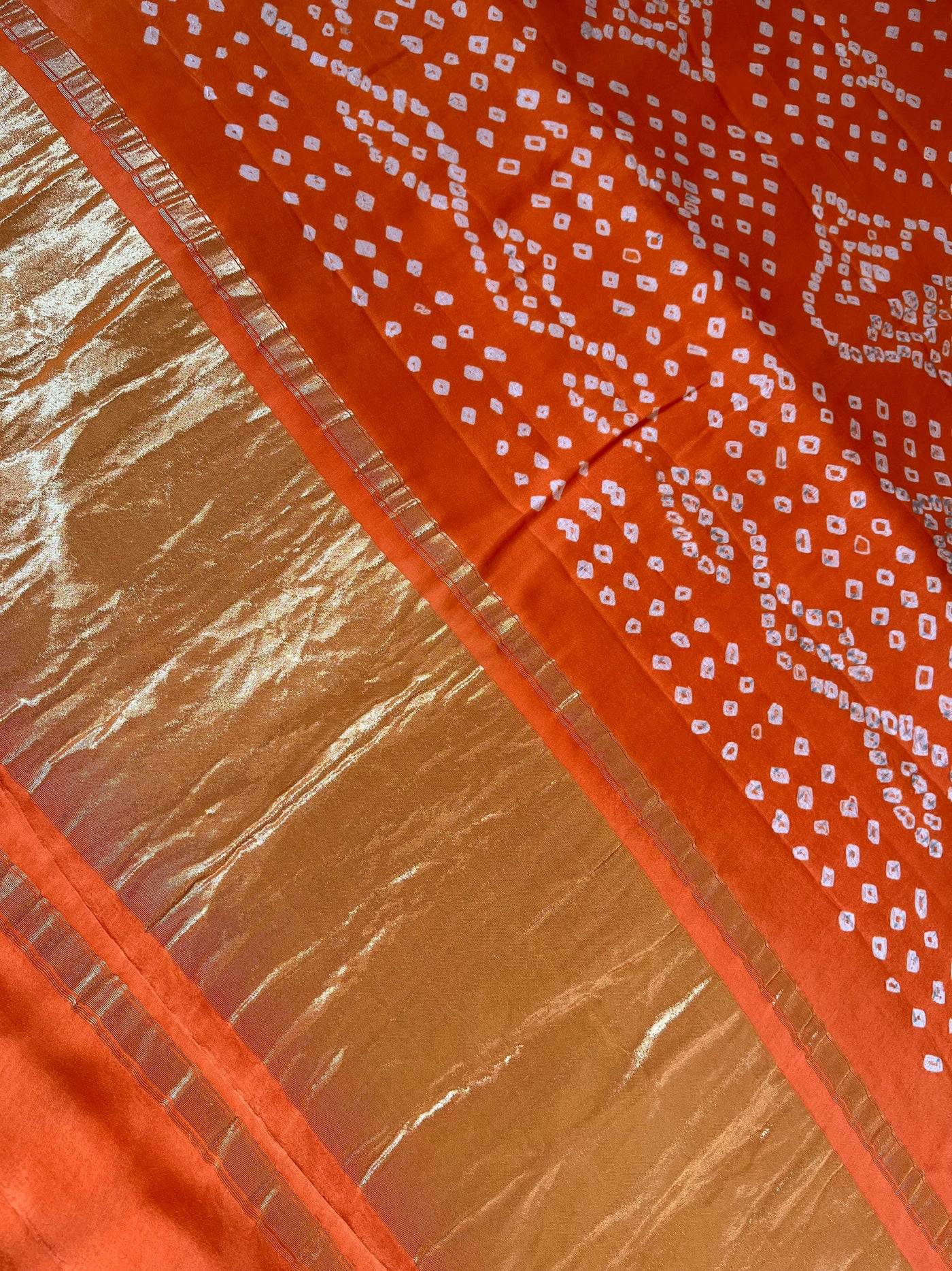 KRATIKA:HANDMADE BANDHANI GHARCHOLA MODAL SILK SAREE