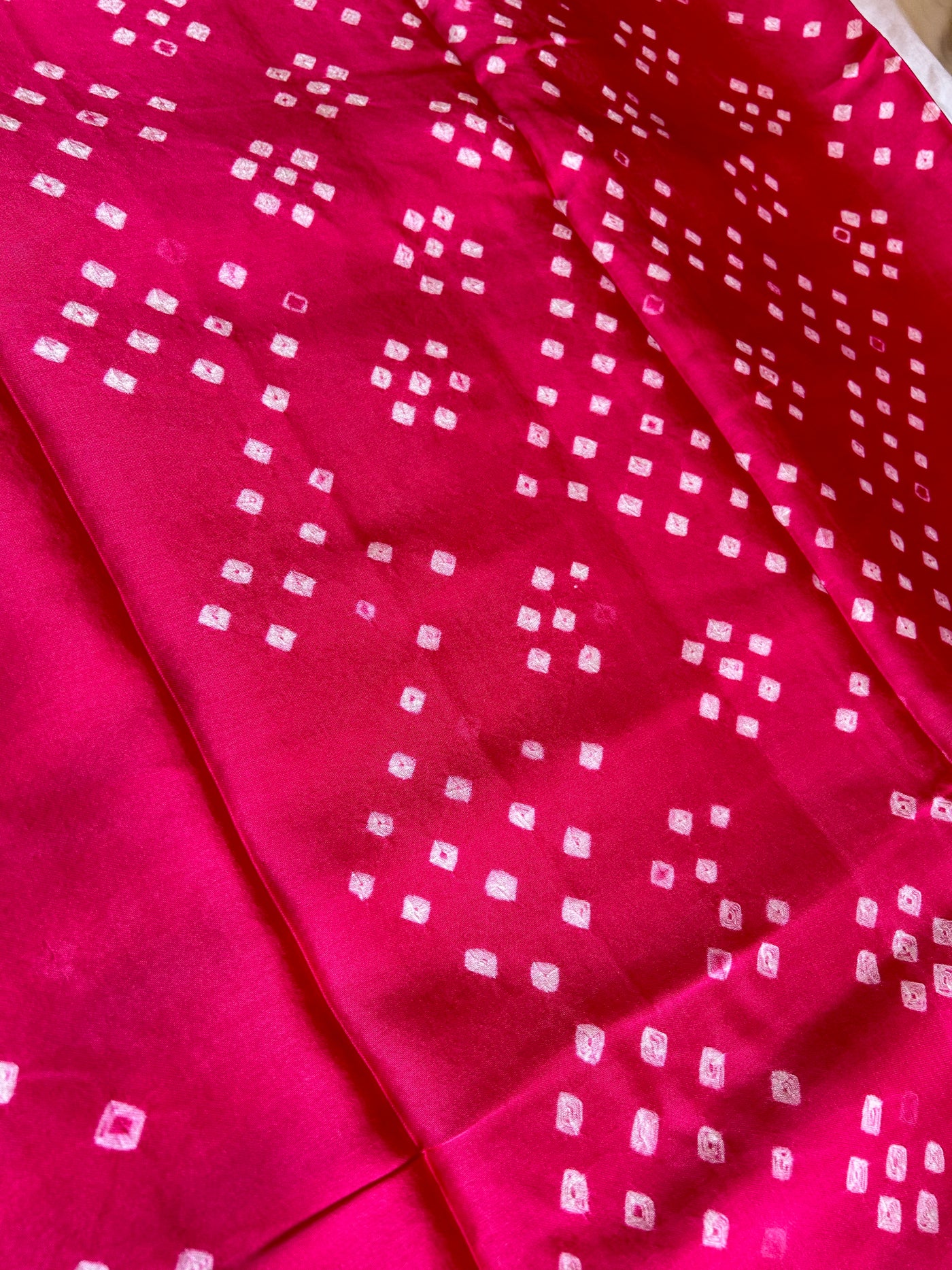 GUDHAL : Shibori Bandhej Modal Silk Saree